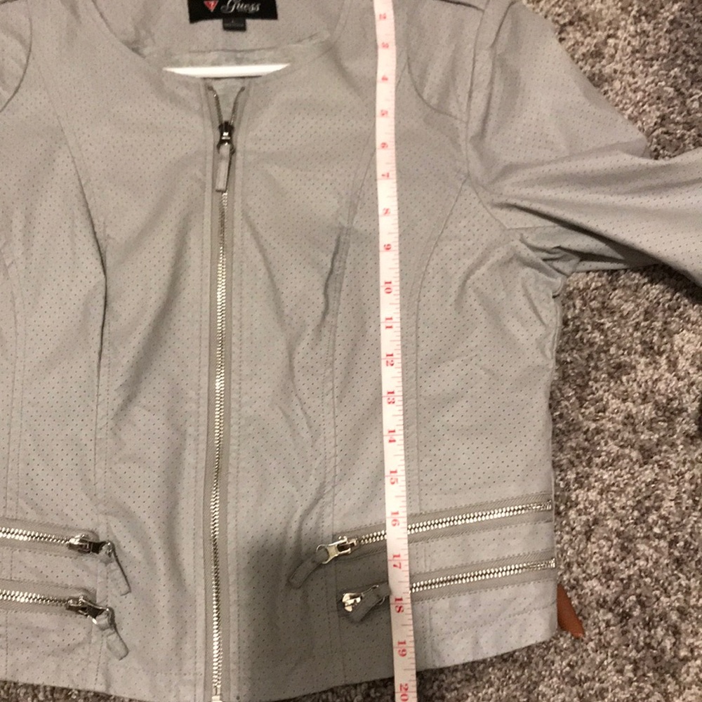 Light gray Guess leather jacket - Picture 6 of 7